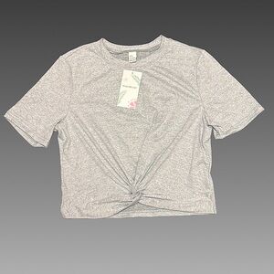 *NWT* Gray UNBELIEVABLY SOFT crop top sz Small